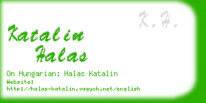 katalin halas business card